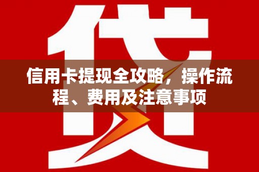 梁园信用卡提现全攻略，操作流程、费用及注意事项