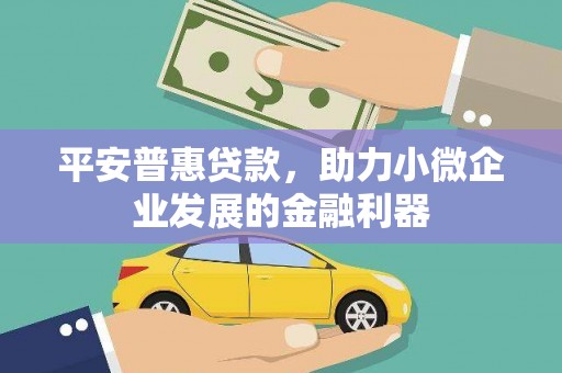 梁园平安普惠贷款，助力小微企业发展的金融利器