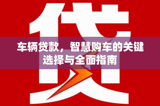 梁园车辆贷款，智慧购车的关键选择与全面指南