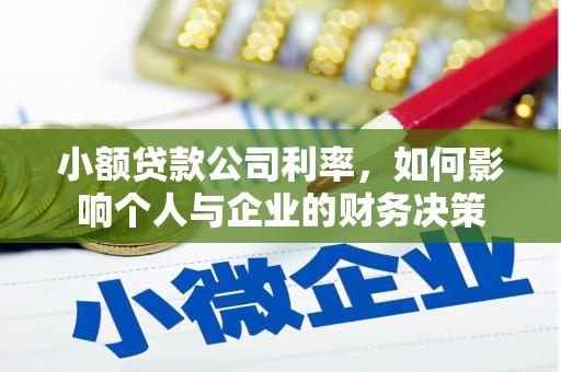 梁园小额贷款公司利率，如何影响个人与企业的财务决策