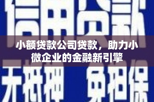梁园小额贷款公司贷款，助力小微企业的金融新引擎