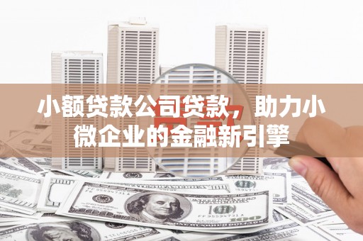 梁园小额贷款公司贷款，助力小微企业的金融新引擎