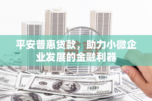 梁园平安普惠贷款，助力小微企业发展的金融利器